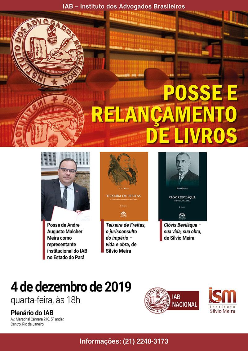 Posse e Relançamento De Livros